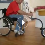 FreeWheel Wheelchair Attachment Install and Stow Video